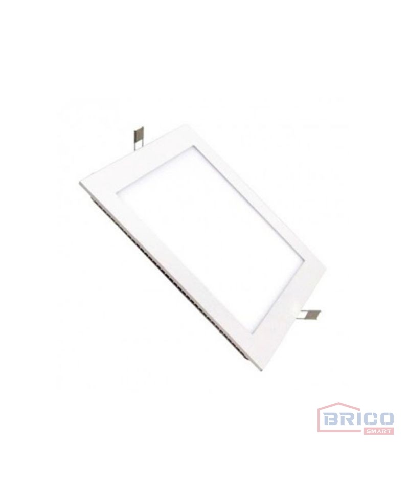 Panel LED encastré carré Couleur de la lumière 6500K puissance 18W