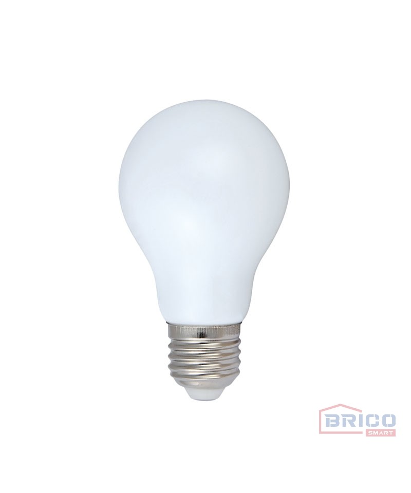 Lampe A60 LED en verre opale (6W; B22; 6500K)