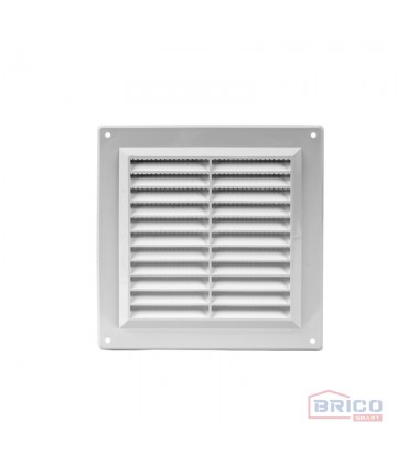 Grille d'aération Carré Blanche 150x150mm - La quincaillerie