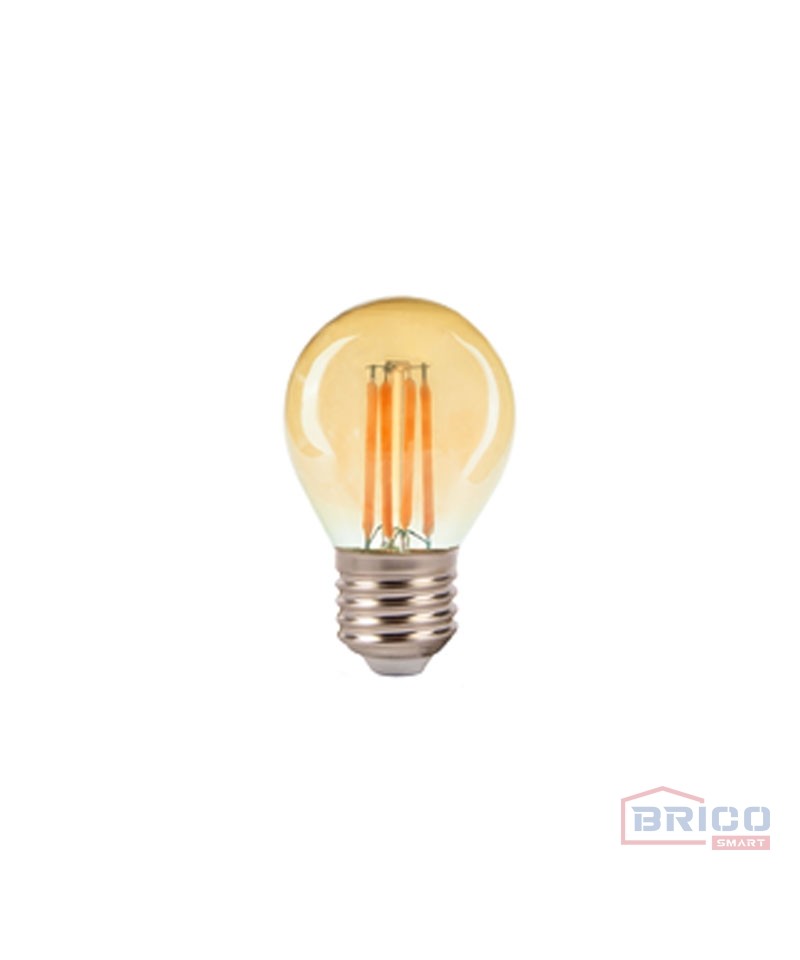 Lampe filament (G45; LED; 4W; E14; 2700K; dorée)