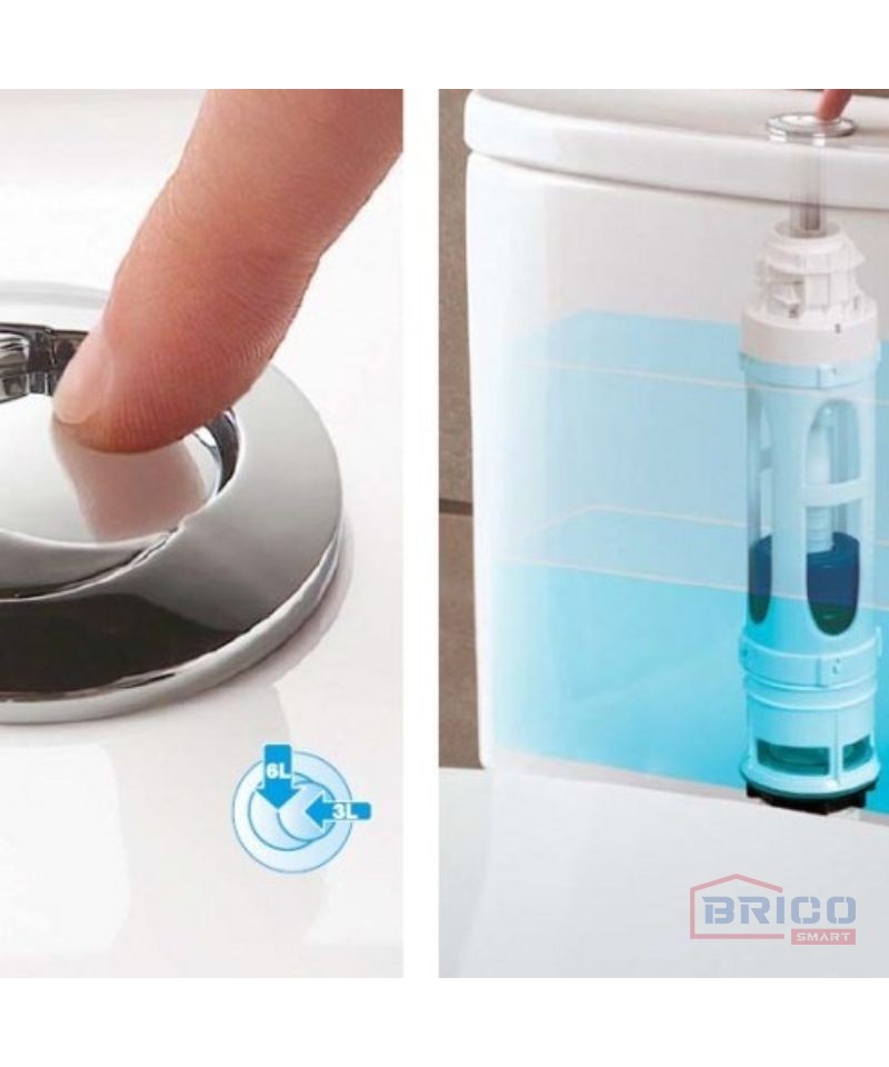 Mécanisme WC économiseur d'eau à double bouton poussoir