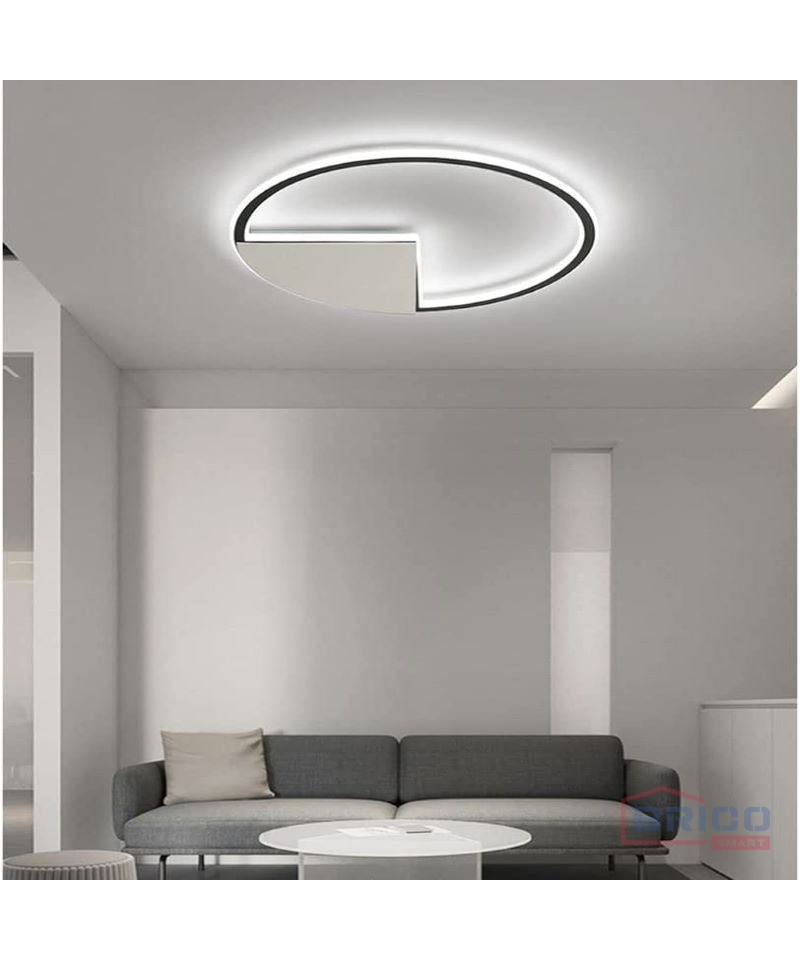 Plafonnier LED Samsun noir et blanc