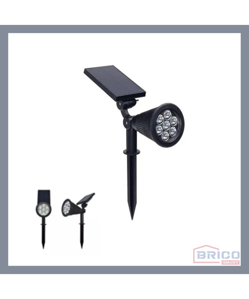 Piquet de jardin Led Solaire 7W Couleur de la lumière RGB