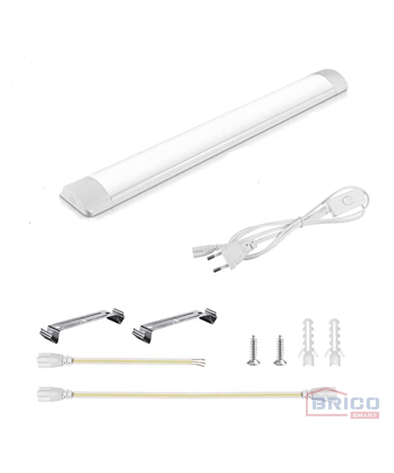 Reglette plate LED intégré 120CM 36W Lumière blanche (6500k)