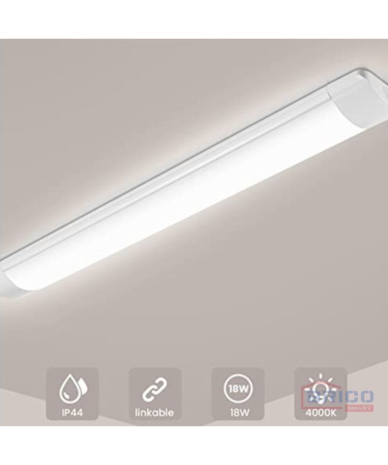 Reglette plate LED intégré 120CM 36W Lumière blanche (6500k)