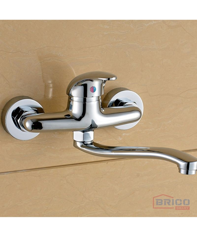 Mitigeur lavabo mural moderne – Choix de finitions