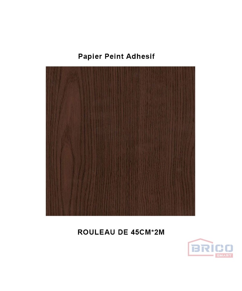 Papier peint auto-adhésif (bois marron)