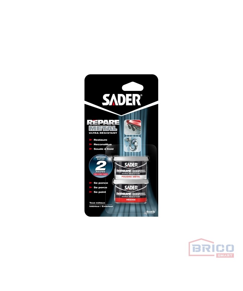 SADER EPOXY REPARE METAL 'Arametal' +120°C