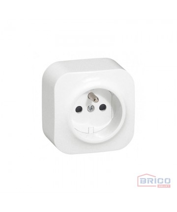 Prise FB 2P+T blanc
