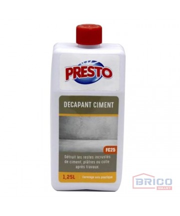 Presto Décapant ciment 1,25 L